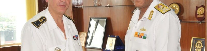 The Rear Admiral Antoine Beaussant, ALINDIEN (Admiral-in-charge of the Maritime Zone of ..