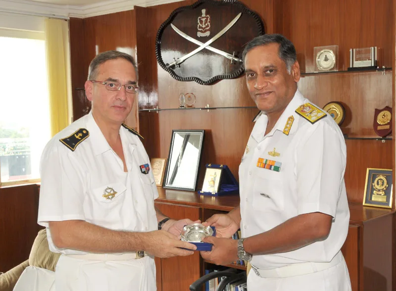 The Rear Admiral Antoine Beaussant, ALINDIEN (Admiral-in-charge of the Maritime Zone of ..