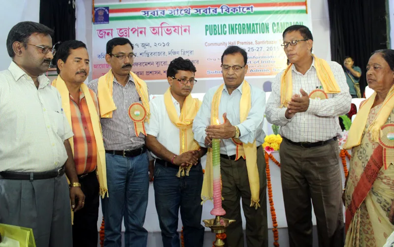 The Sabhadhipati, South Tripura Zilla Parishad Shri Himangshu Roy inaugurating...