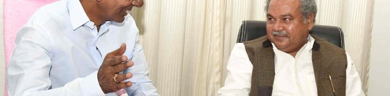 The Union Minister for Mines and Steel, Shri Narendra Singh Tomar meeting the..