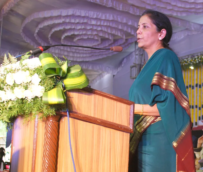 The Minister of State for Commerce & Industry (Independent Charge), Smt. Nirmala Sitharaman..