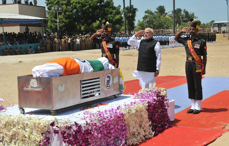 The Prime Minister, Shri Narendra Modi pays homage to the former President of…