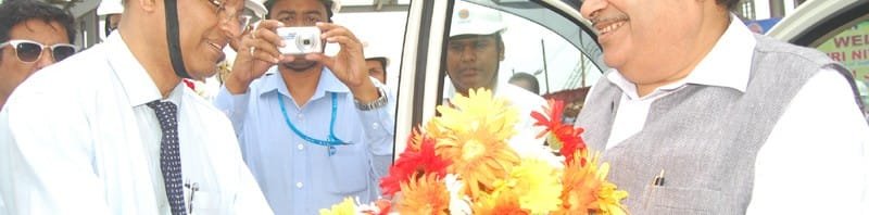 The Union Minister for Road Transport & Highways and Shipping, Shri Nitin Gadkari being..