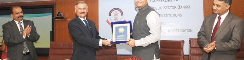 The Minister of State for Finance, Shri Jayant Sinha being presented a memento...