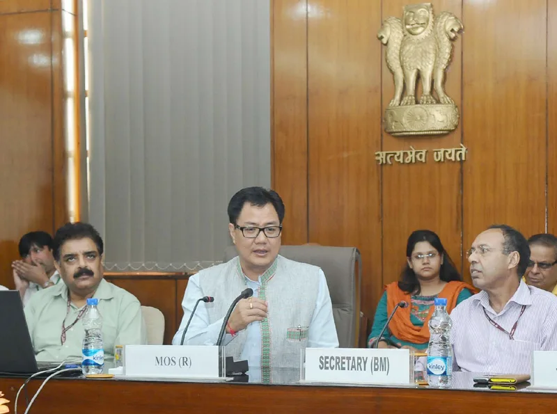 The Minister of State for Home Affairs, Shri Kiren addressing at the launch of the YouTube channel…