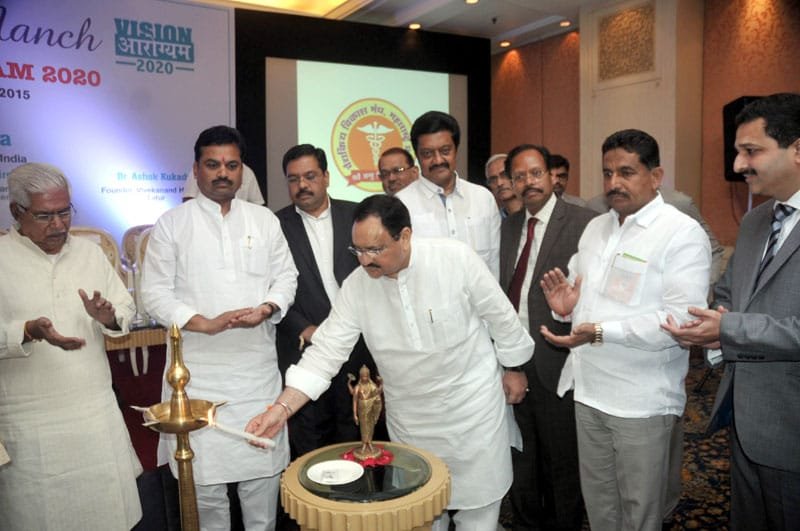 The Union Minister for Health & Family Welfare, Shri J.P. Nadda lighting the lamp to…