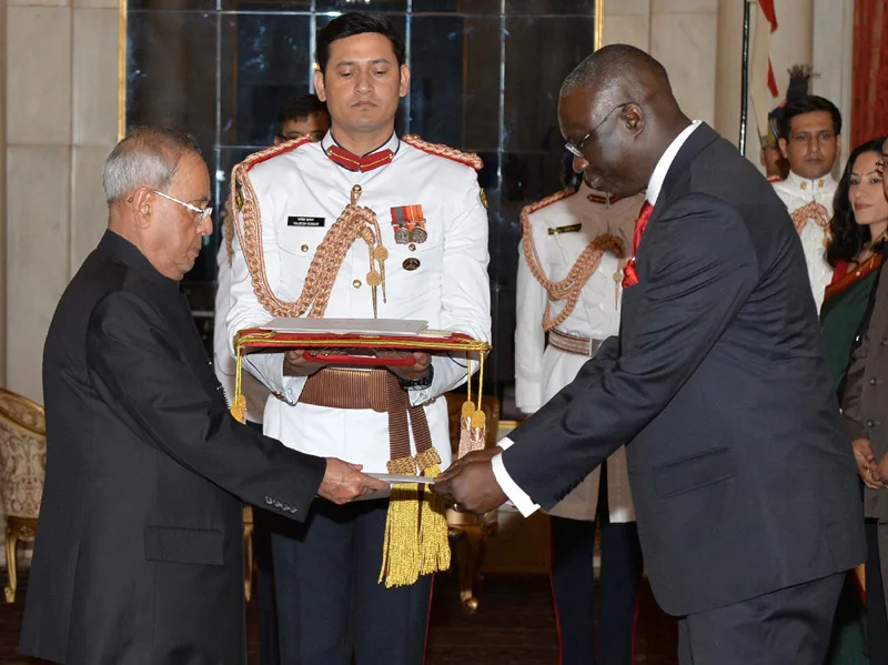 The Ambassador-designate of the Republic of Mali, Mr. Niankoro Yeah Smake ..