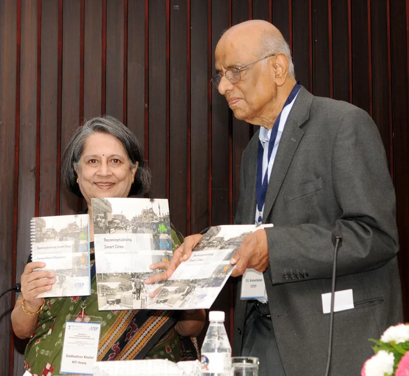 The CEO, NITI Aayog, Smt. Sindhushree Khullar launching the workshop on “Transforming Urban..