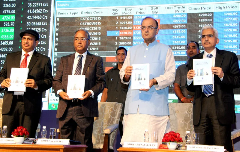The Union Minister for Finance, Corporate Affairs and Information & Broadcasting, Shri Arun..