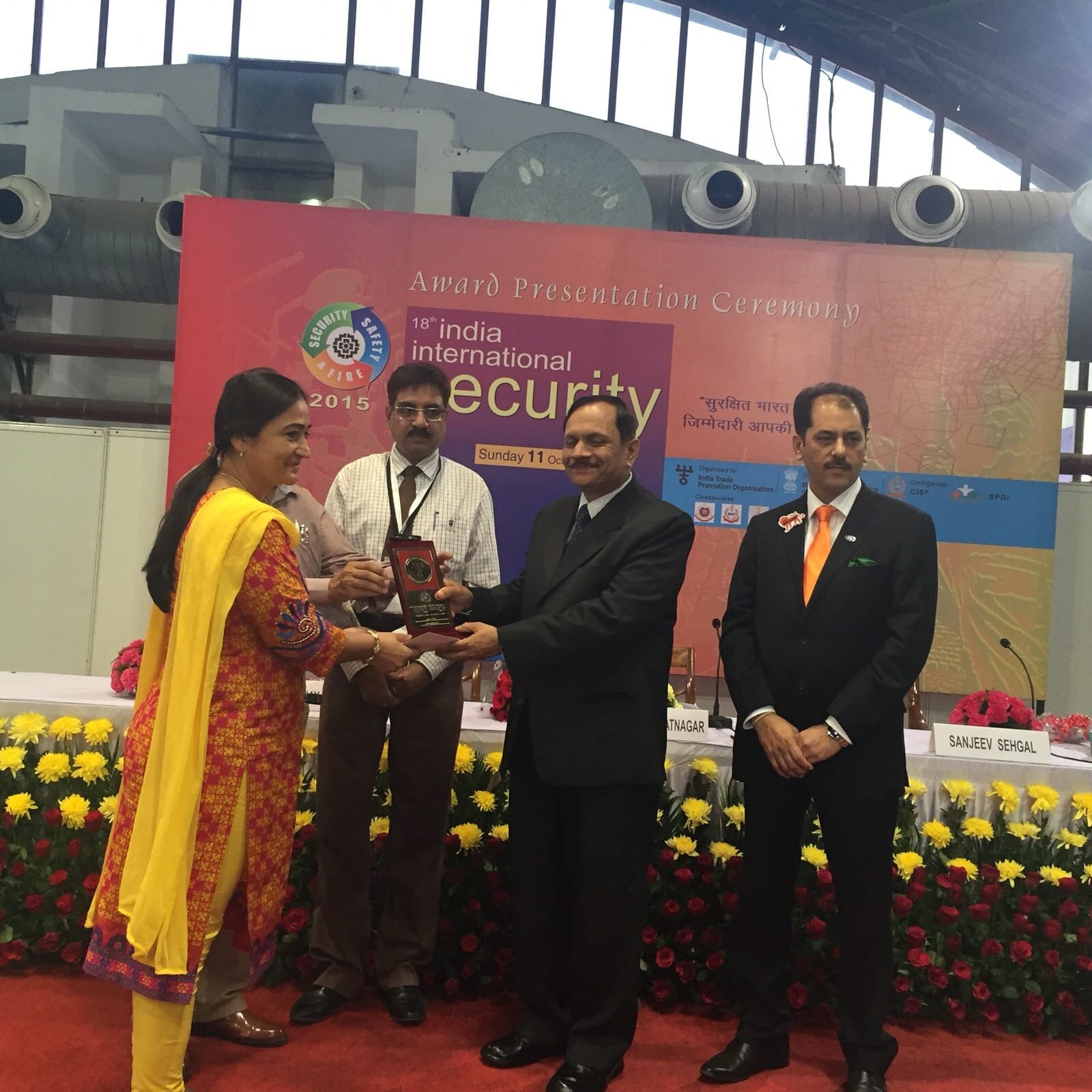 DELHI POLICE PAVILION BAG GOLD MEDAL IN THE INDIA INTERNATIONAL SECURITY EXPO