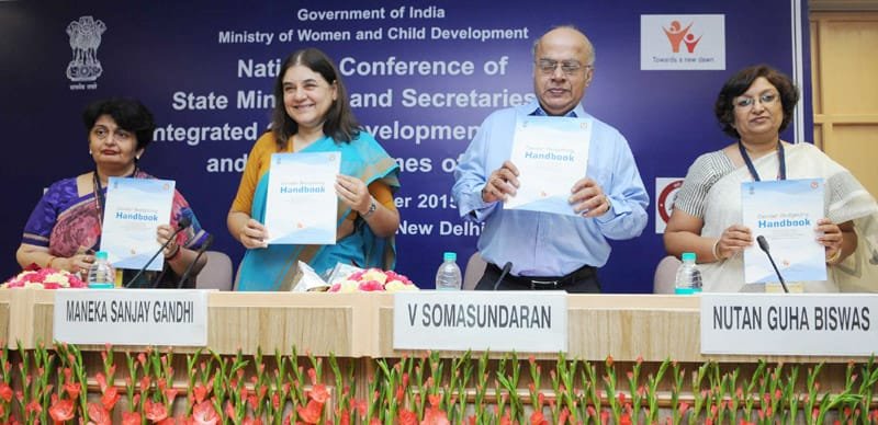 The Union Minister for Women and Child Development, Smt. Maneka Sanjay Gandhi ..
