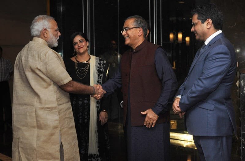 The Prime Minister, Shri Narendra Modi arrives at the Safaigiri Summit and Awards..
