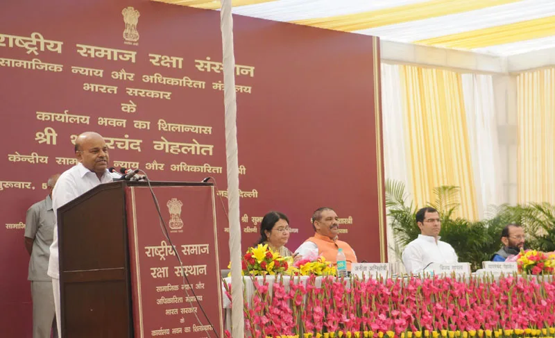 The Union Minister for Social Justice and Empowerment, Shri Thaawar Chand Gehlot ..
