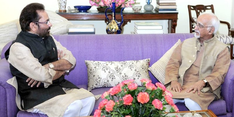 The Minister of State for Minority Affairs and Parliamentary Affairs, Shri Mukhtar Abbas Naqvi ..