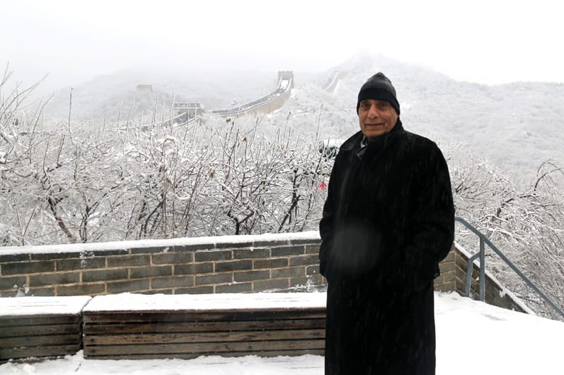 The Union Home Minister, Shri Rajnath Singh visiting the Great Wall of China, in China