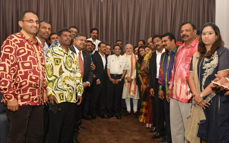 The Prime Minister, Shri Narendra Modi meeting the MPs and MLAs of Indian origin, in Kuala Lumpur, Malaysia