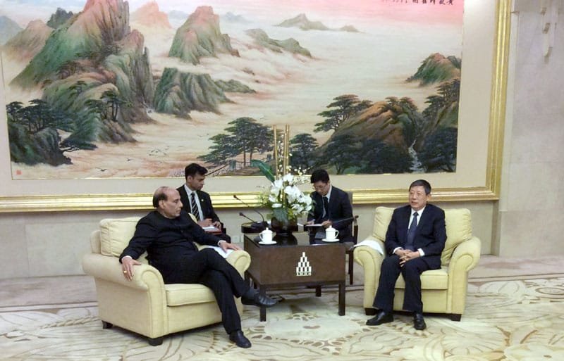 The Union Home Minister, Shri Rajnath Singh meeting the Mayor of Shanghai, ..
