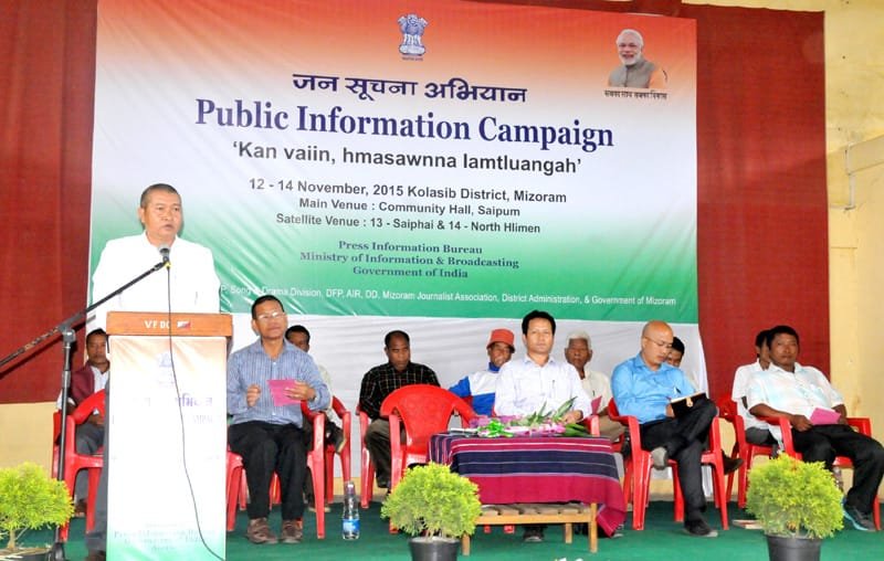 The Project Director, DRDA, Kolasib District, Shri Lalnunhlua addressing at the..