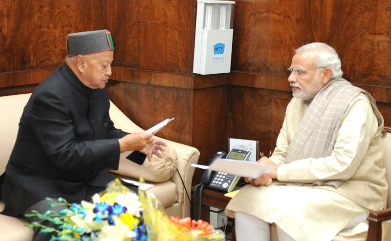 The Chief Minister of Himachal Pradesh, Shri Virbhadra Singh calling on the ..