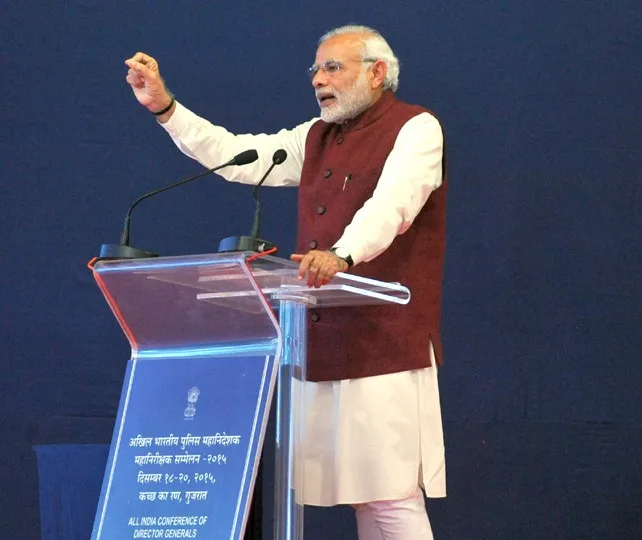 The Prime Minister, Shri Narendra Modi delivering his address on the 3rd and ..