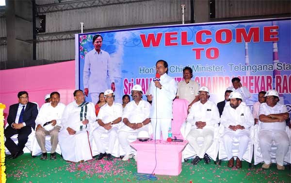 CM TELANGANA DEDICATES 600MW UNIT KAKATIYA THERMAL POWER PROJECT ..