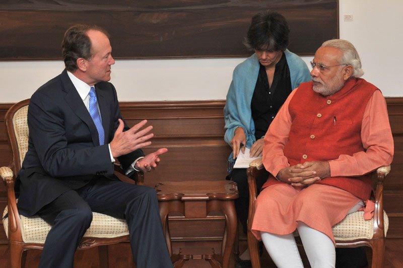 Mr. John T. Chambers from the US-India Business Council, calling on the Prime Minister,..