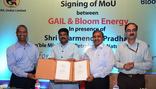 GAIL and Silicon Valley-based Bloom Energy announce new partnership
