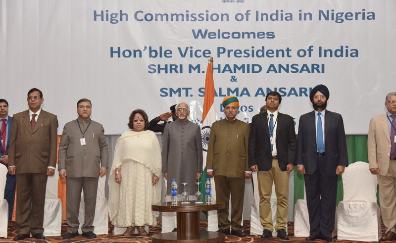 The Vice President, Shri M. Hamid Ansari and Smt. Salma Ansari in a function ..