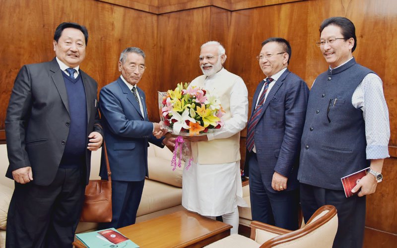 The Chief Minister of Nagaland, Shri Shurhozelie Liezietsu calls on the..