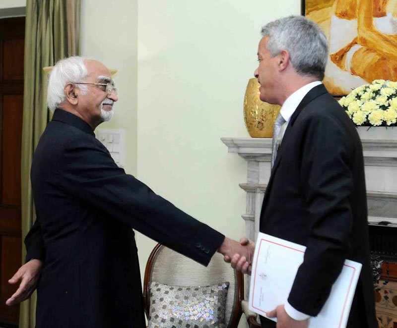 The Ambassador of Tunisia to India, Mr. Nejmeddine Lakhal calling on..