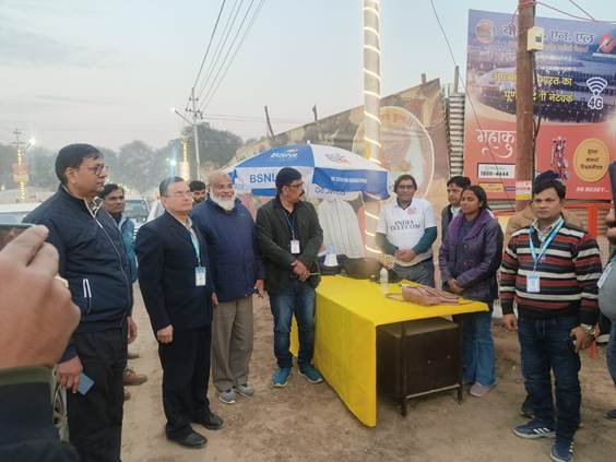 BSNL’s uninterrupted Communication Services providing relief to pilgrims and security forces at the Mahakumbh 2025 in Prayagraj