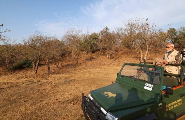PM goes on a Safari in Gir, Gujarat
