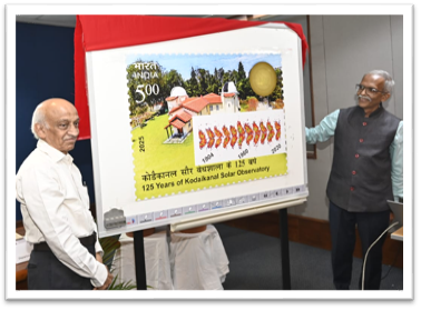 The Department of Posts Releases a Commemorative Postage Stamp Celebrating 125 Years of Kodaikanal Solar Observatory
